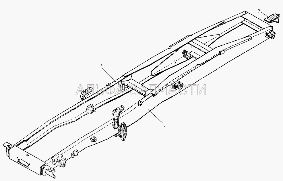 Рама МАЗ-64226  